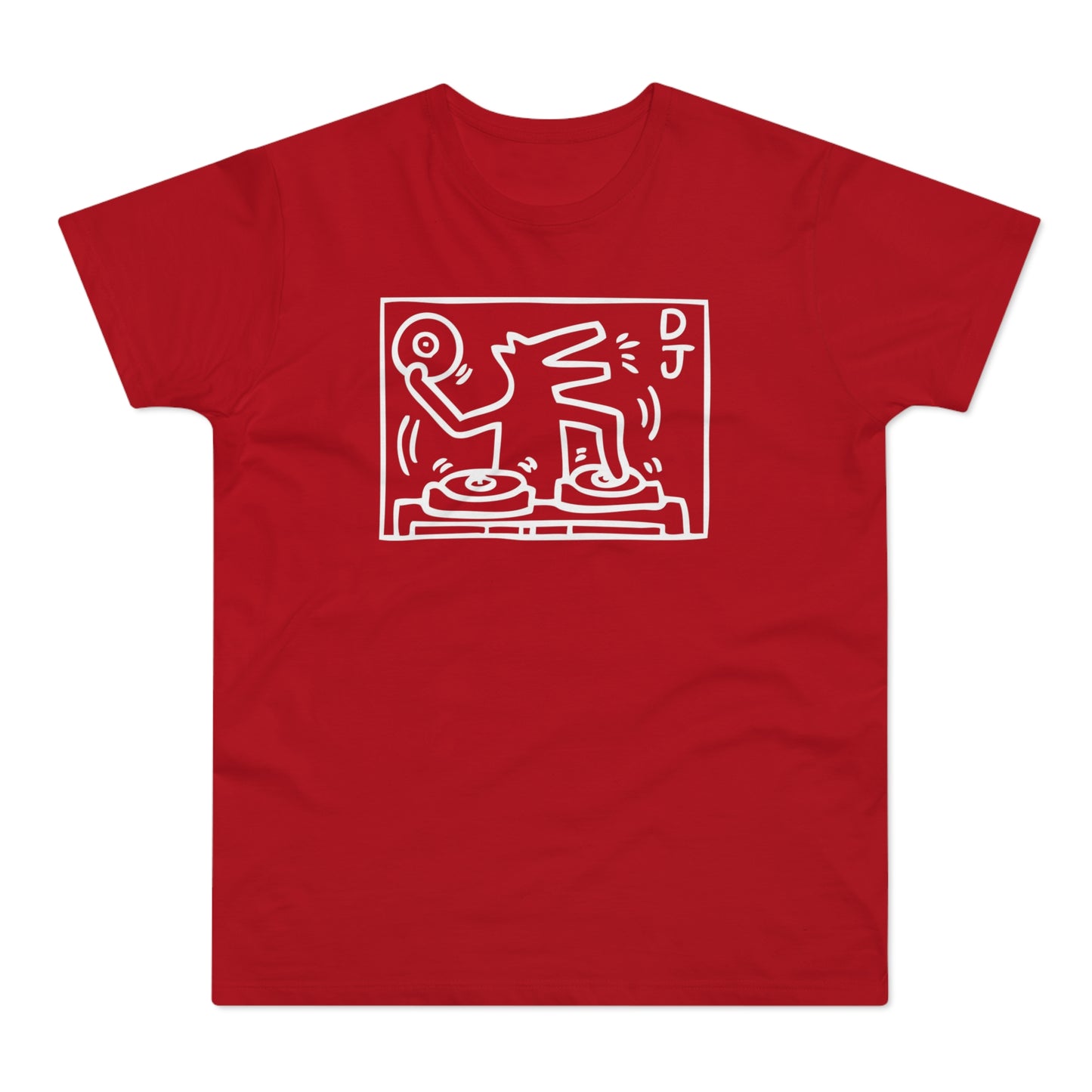 DJ Dog T Shirt (Standaard Gewicht)
