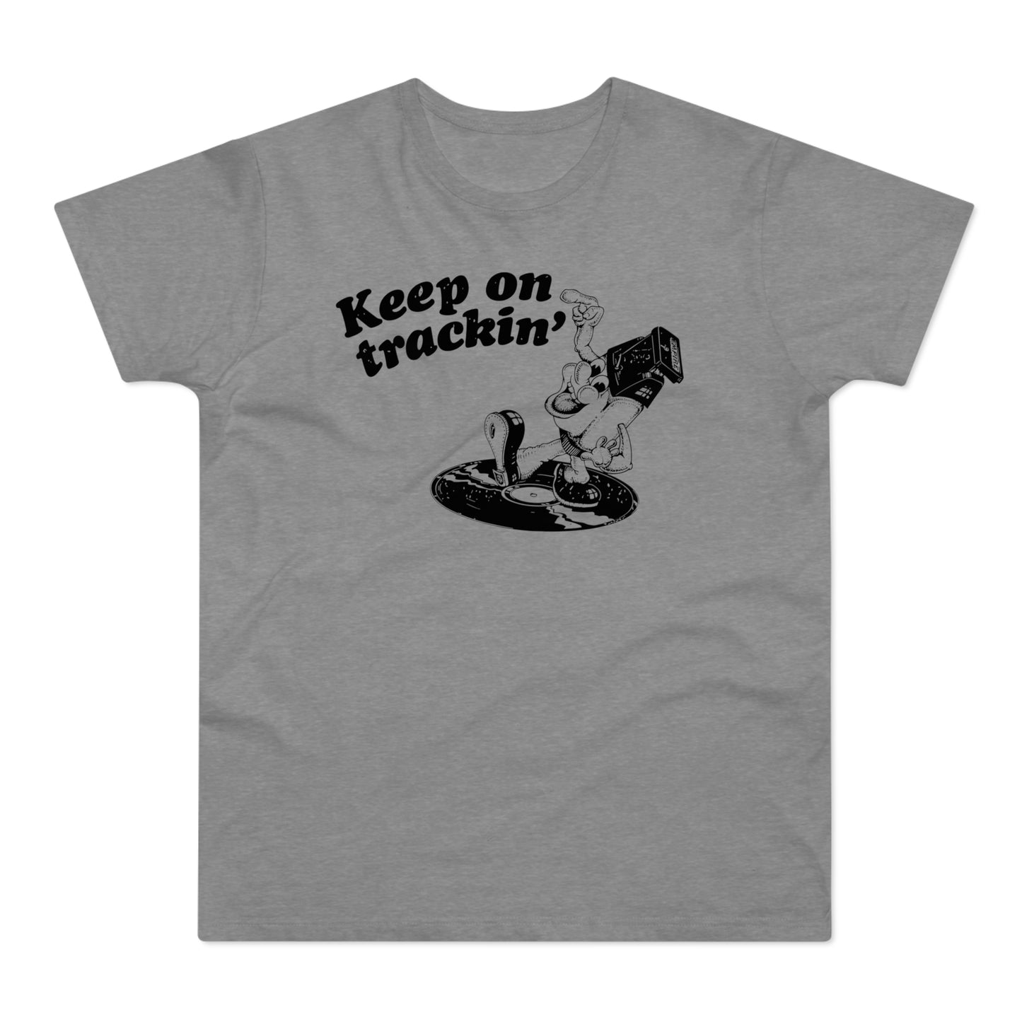 Keep On Tracking T Shirt (Standaard Gewicht)