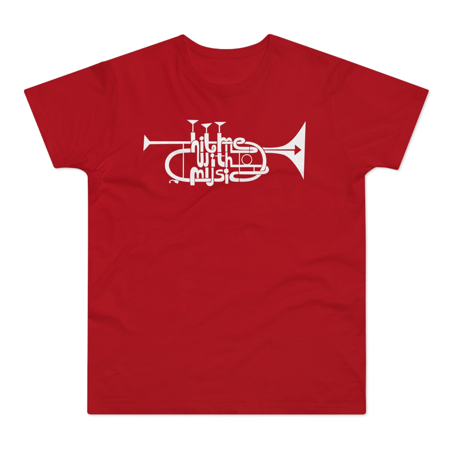 Hit Me With Music T Shirt (Standaard Gewicht)