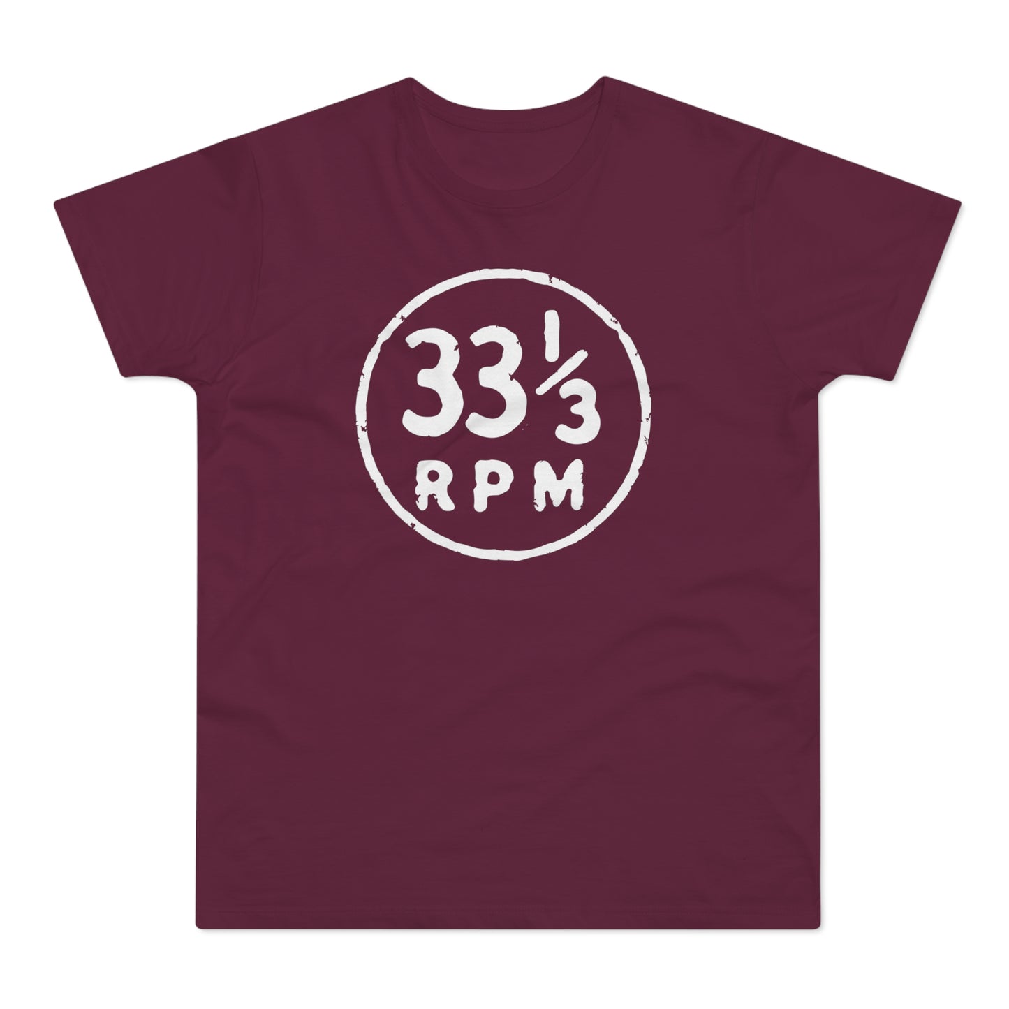 33 1/3 RPM T Shirt (Standaard Gewicht)