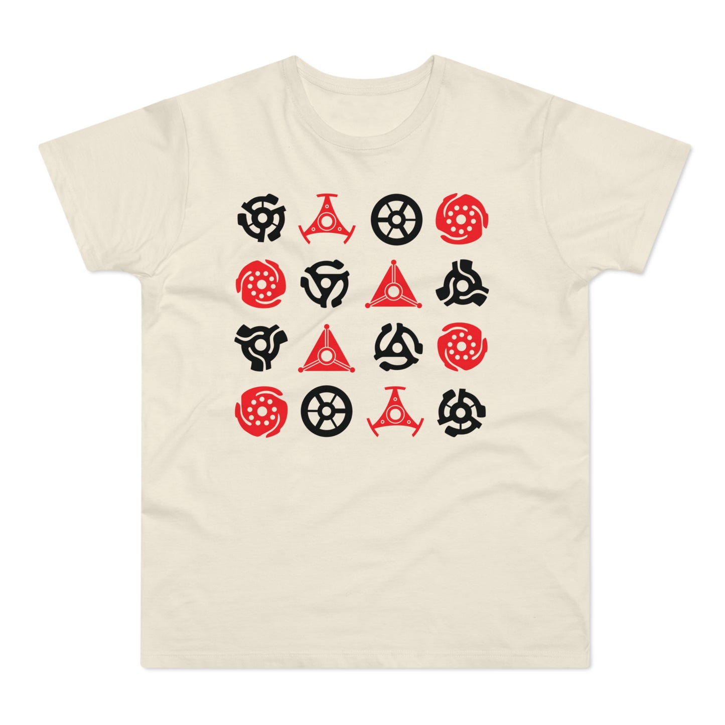 16 Record Adaptors T Shirt (Standaard Gewicht)