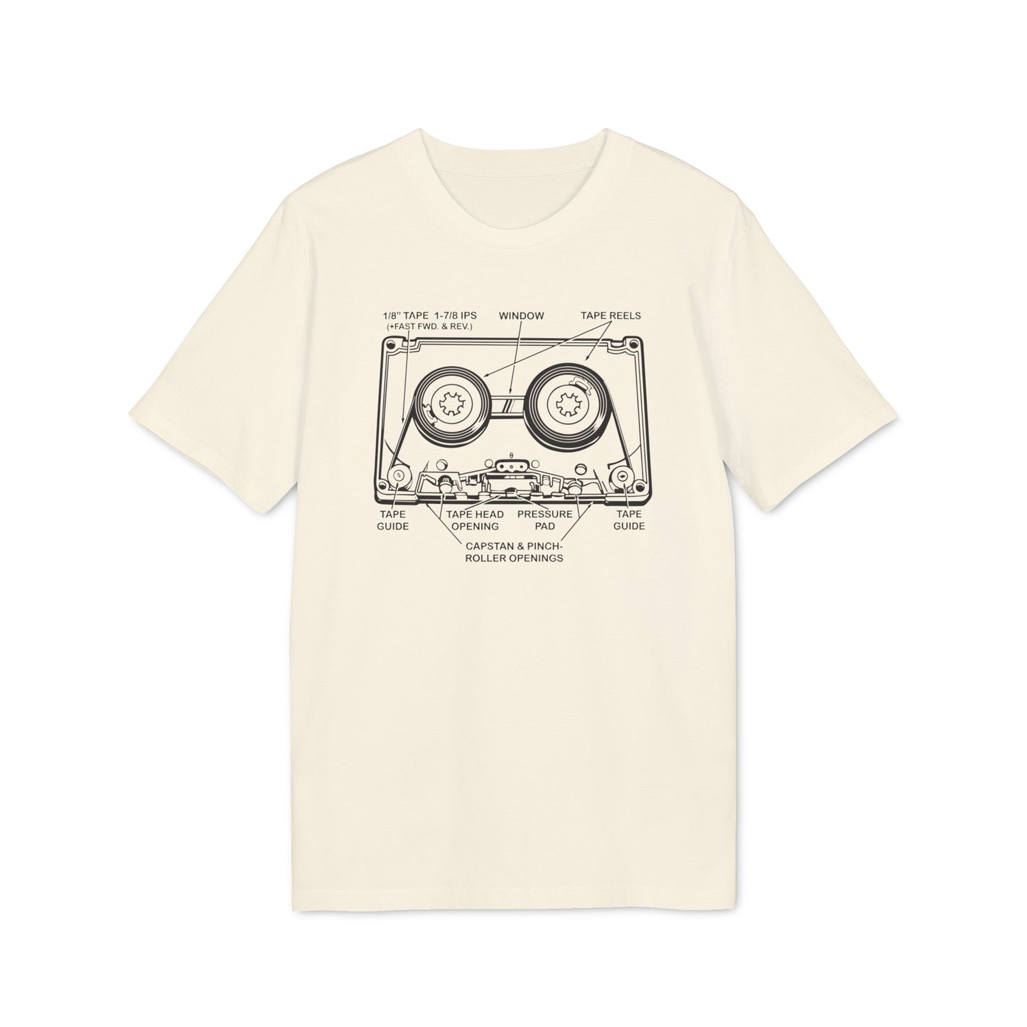 How It Works: Cassette Tape T Shirt (Premium Biologisch)
