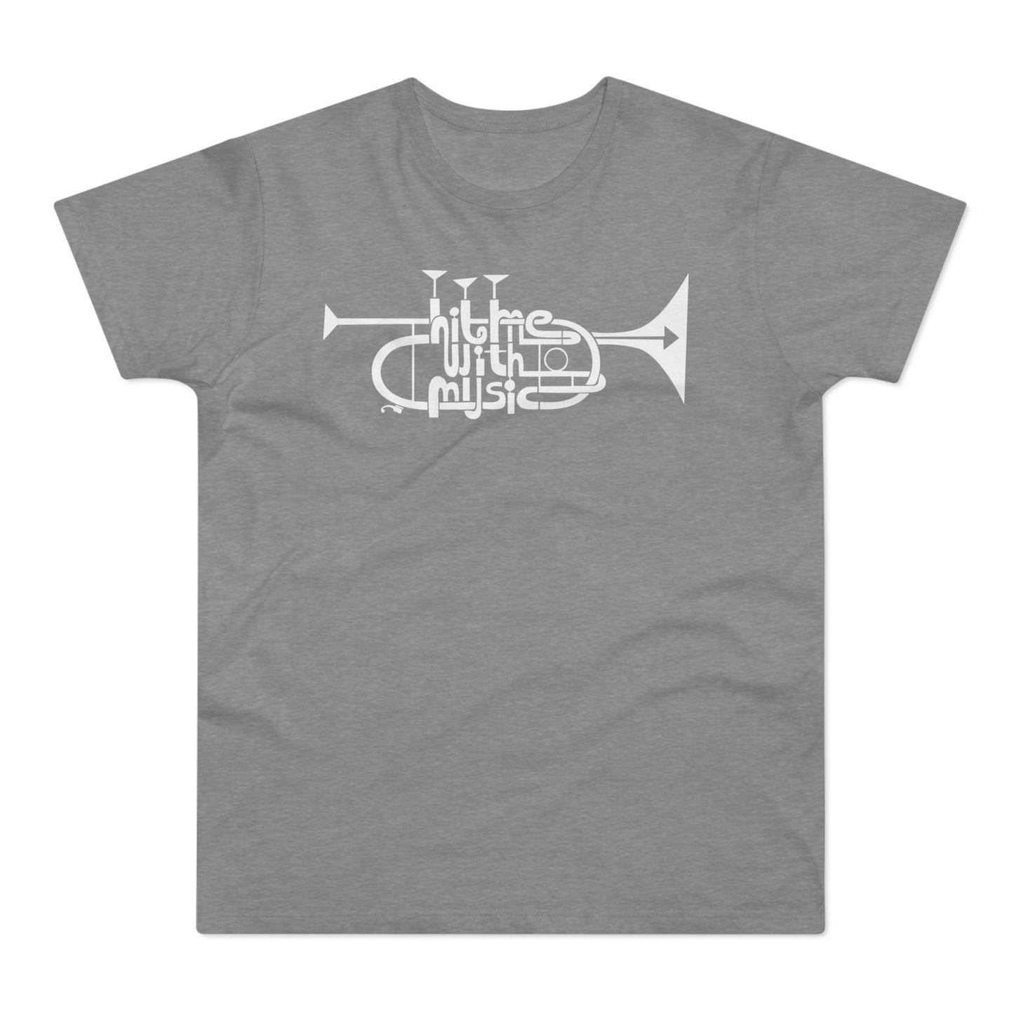 Hit Me With Music T Shirt (Standaard Gewicht)