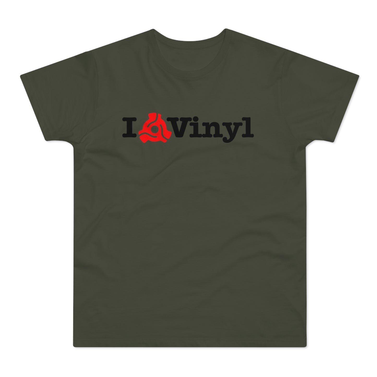 I Love Vinyl T Shirt (Standaard Gewicht)