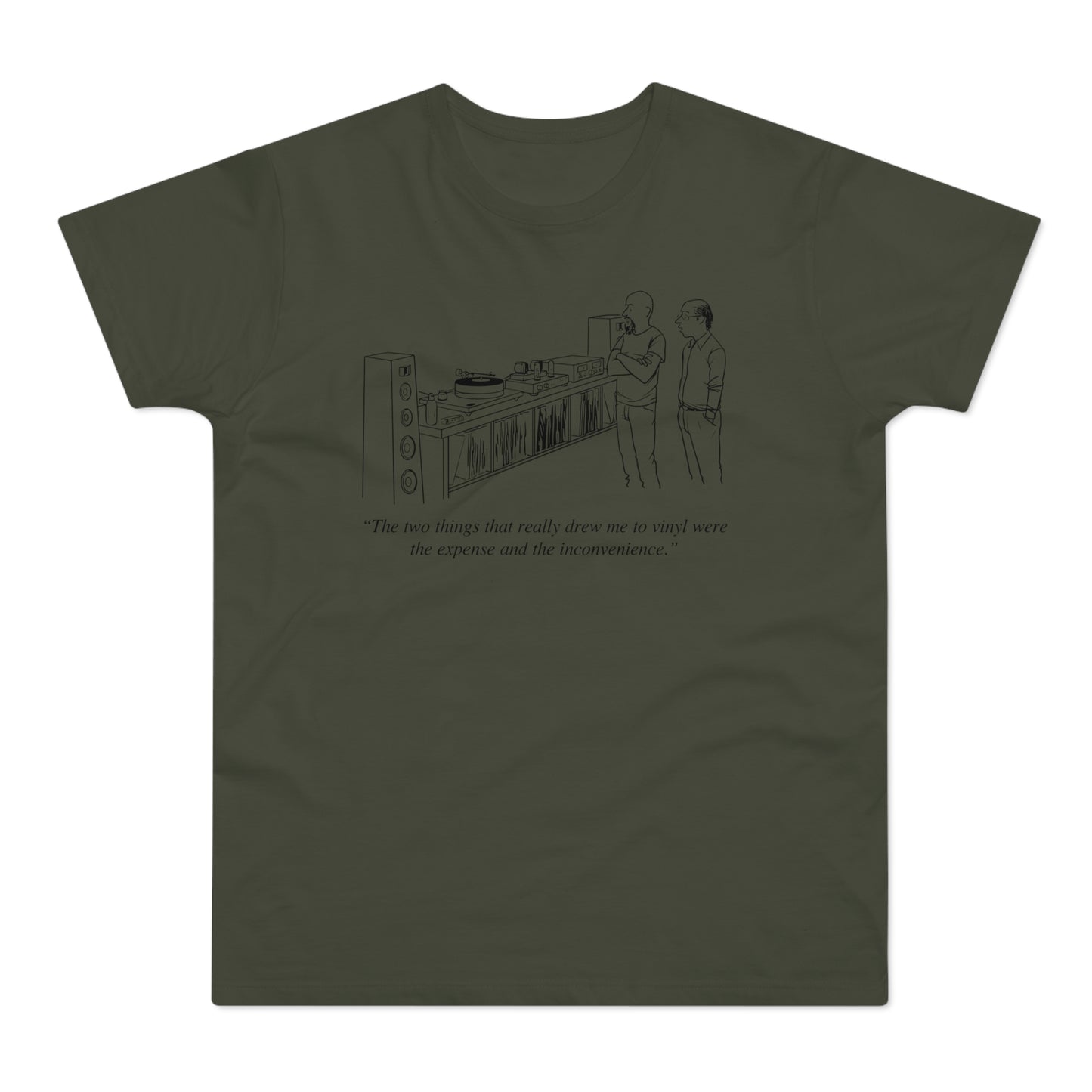 Vinyl Inconvenience T Shirt (Standaard Gewicht)