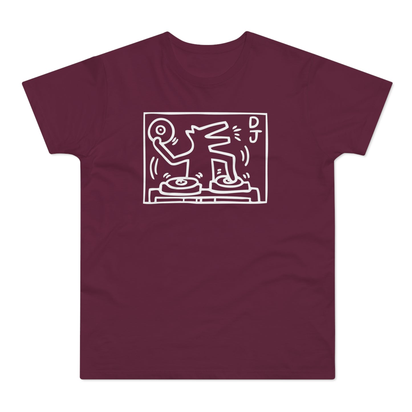 DJ Dog T Shirt (Standaard Gewicht)