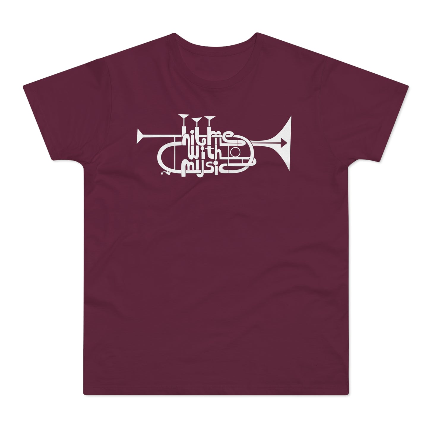 Hit Me With Music T Shirt (Standaard Gewicht)