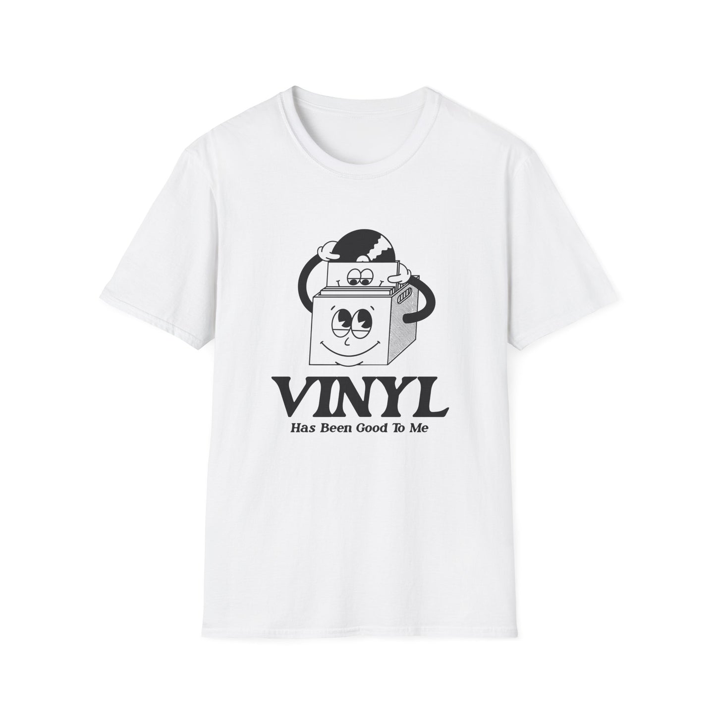 Vinyl Has Been Good To Me T Shirt (M) - BLACK FRIDAY - NOG SLECHTS 1 STUK – 50% KORTING