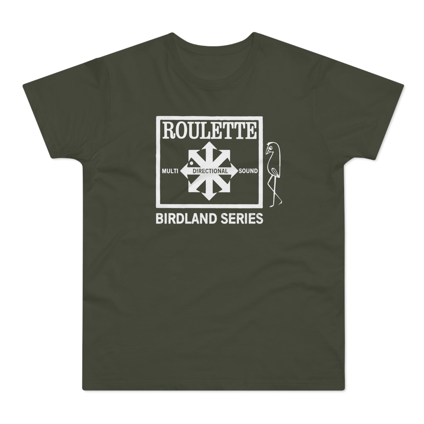 Roulette Records Birdland Series T Shirt (Standaard Gewicht)