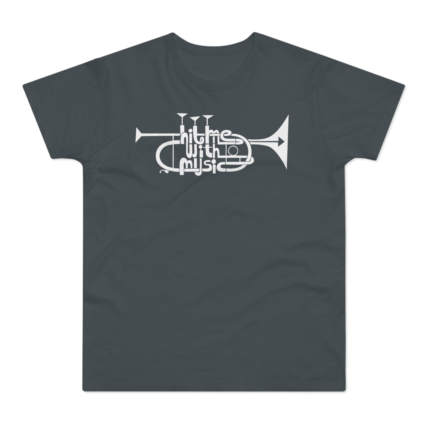 Hit Me With Music T Shirt (Standaard Gewicht)