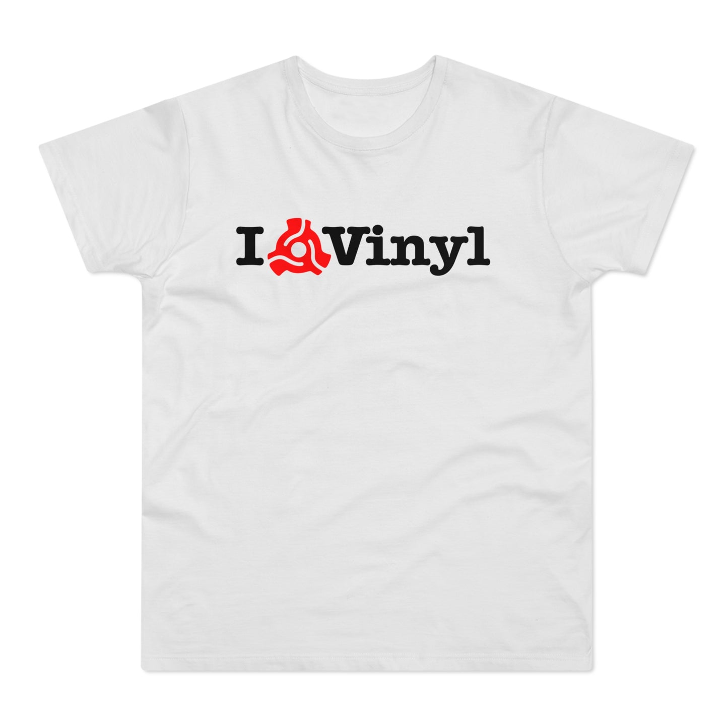 I Love Vinyl T Shirt (Standaard Gewicht)