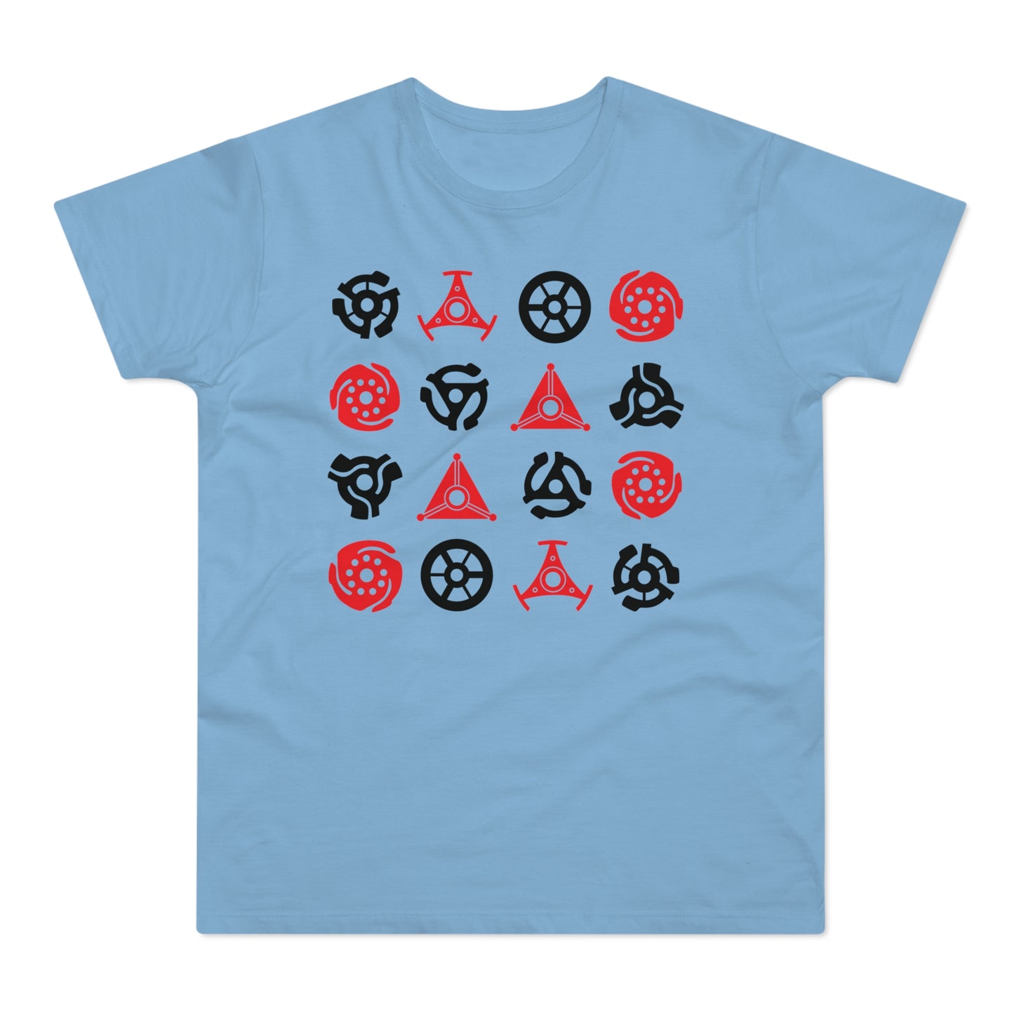 16 Record Adaptors T Shirt (Standaard Gewicht)