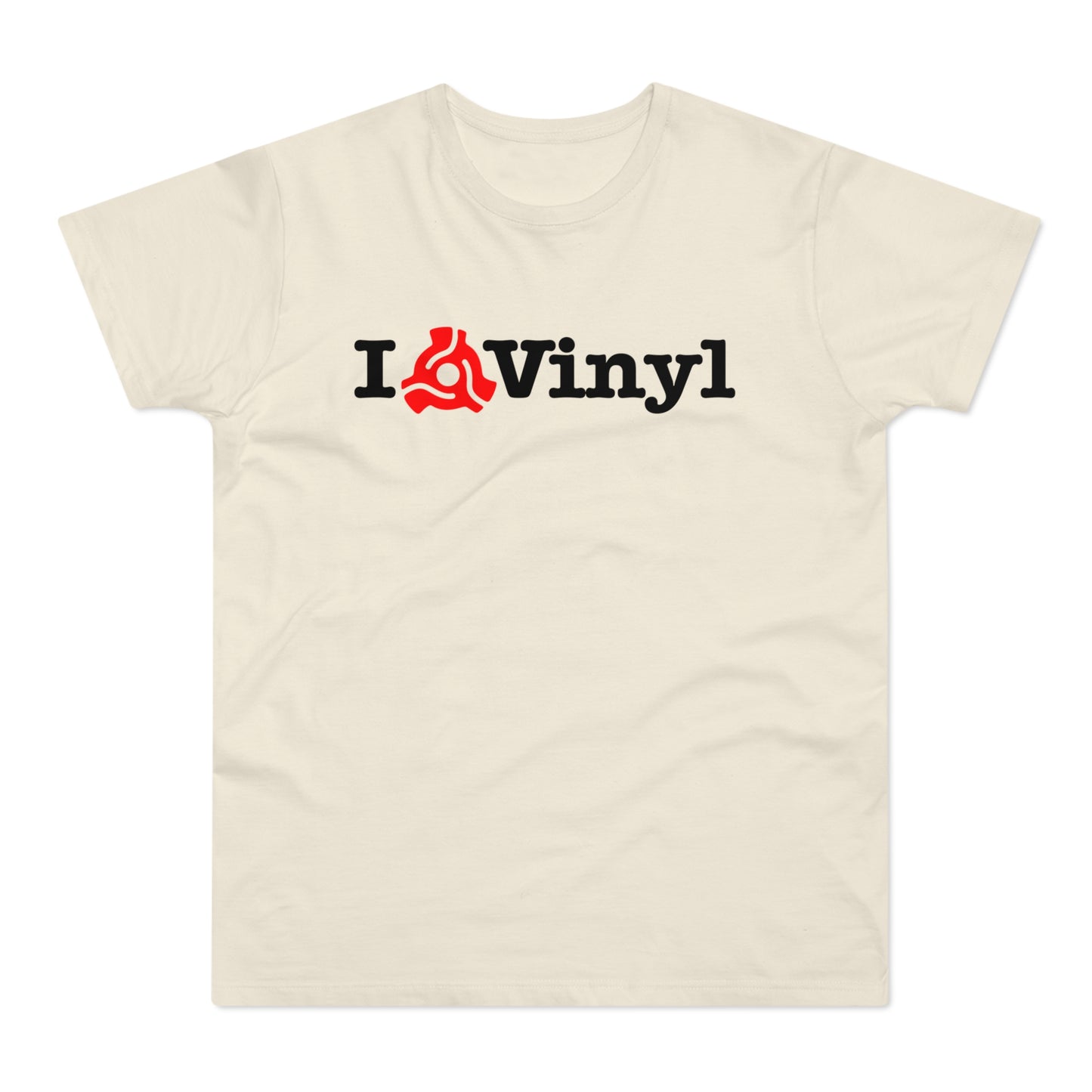I Love Vinyl T Shirt (Standaard Gewicht)