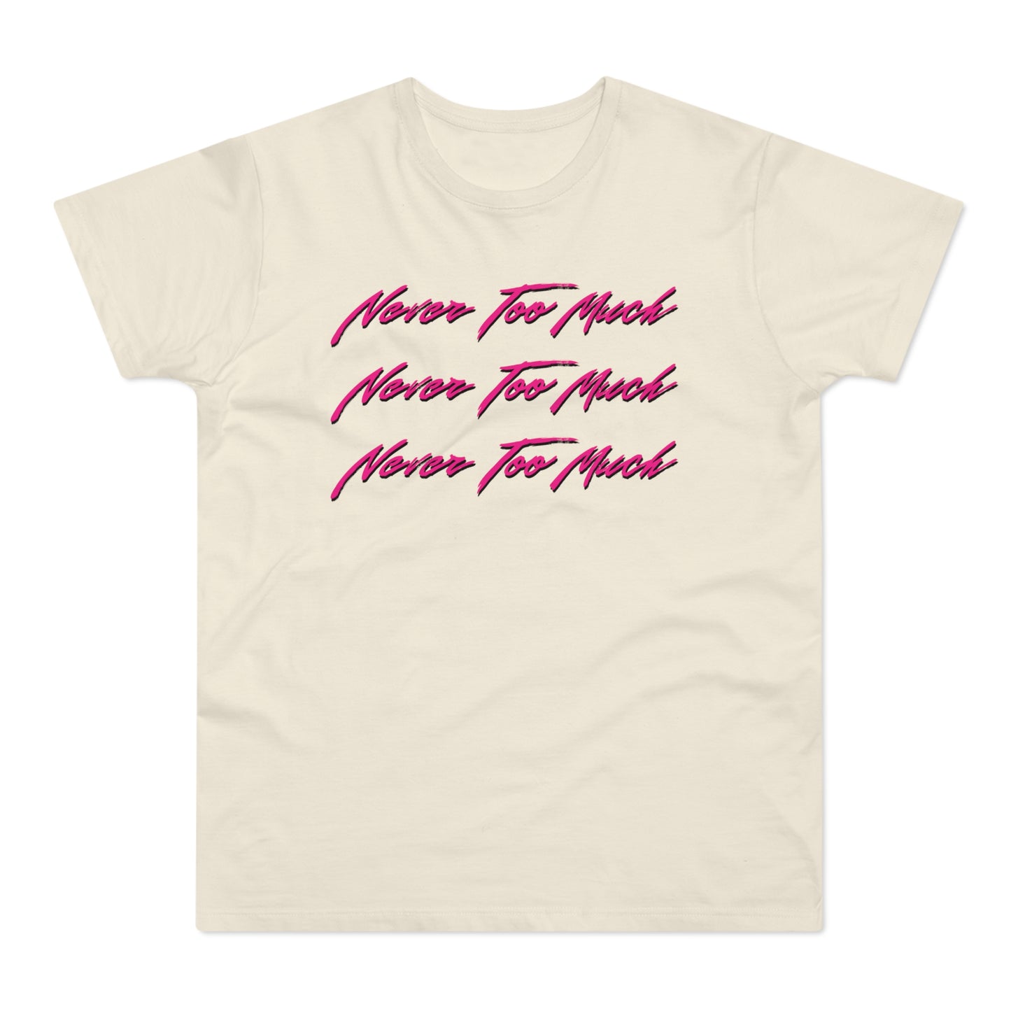 Never Too Much Luther Vandross T Shirt (Standaard Gewicht)