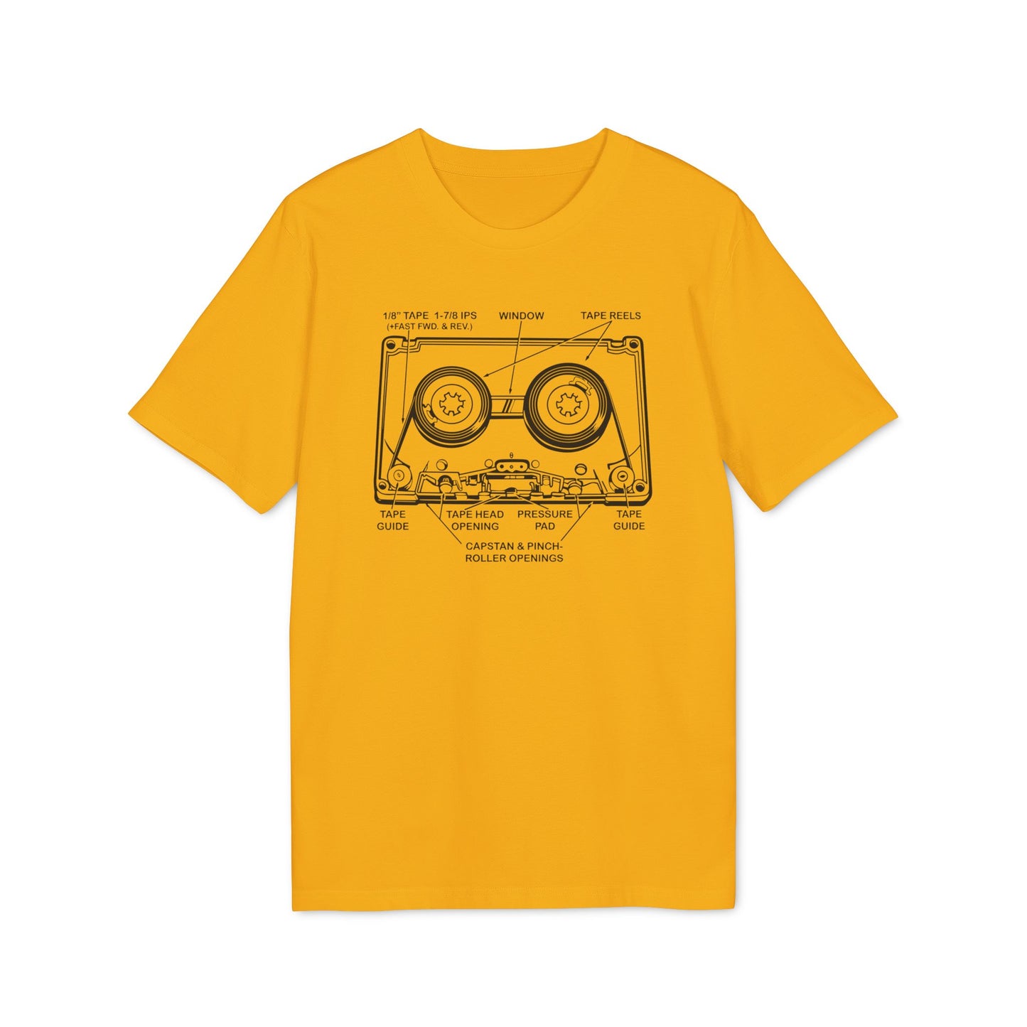 How It Works: Cassette Tape T Shirt (Premium Biologisch)
