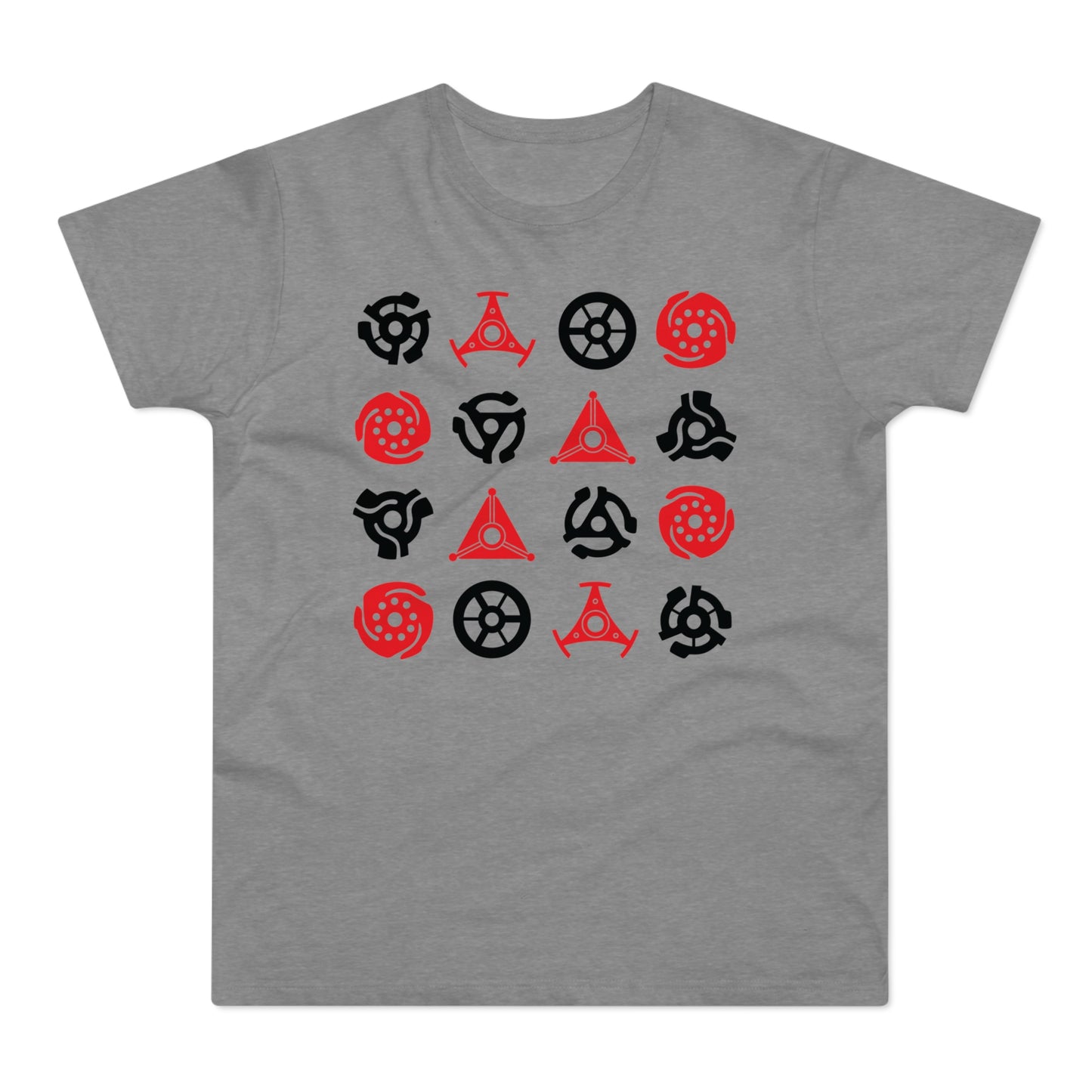 16 Record Adaptors T Shirt (Standaard Gewicht)