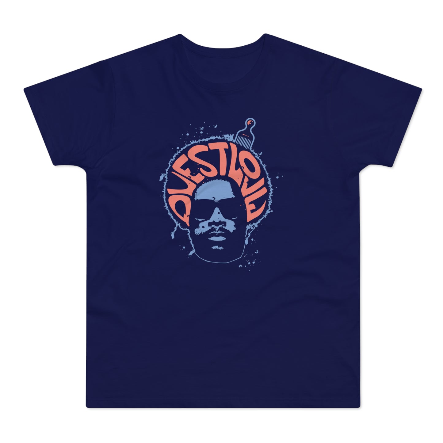 Questlove Afro T Shirt (Standaard Gewicht)