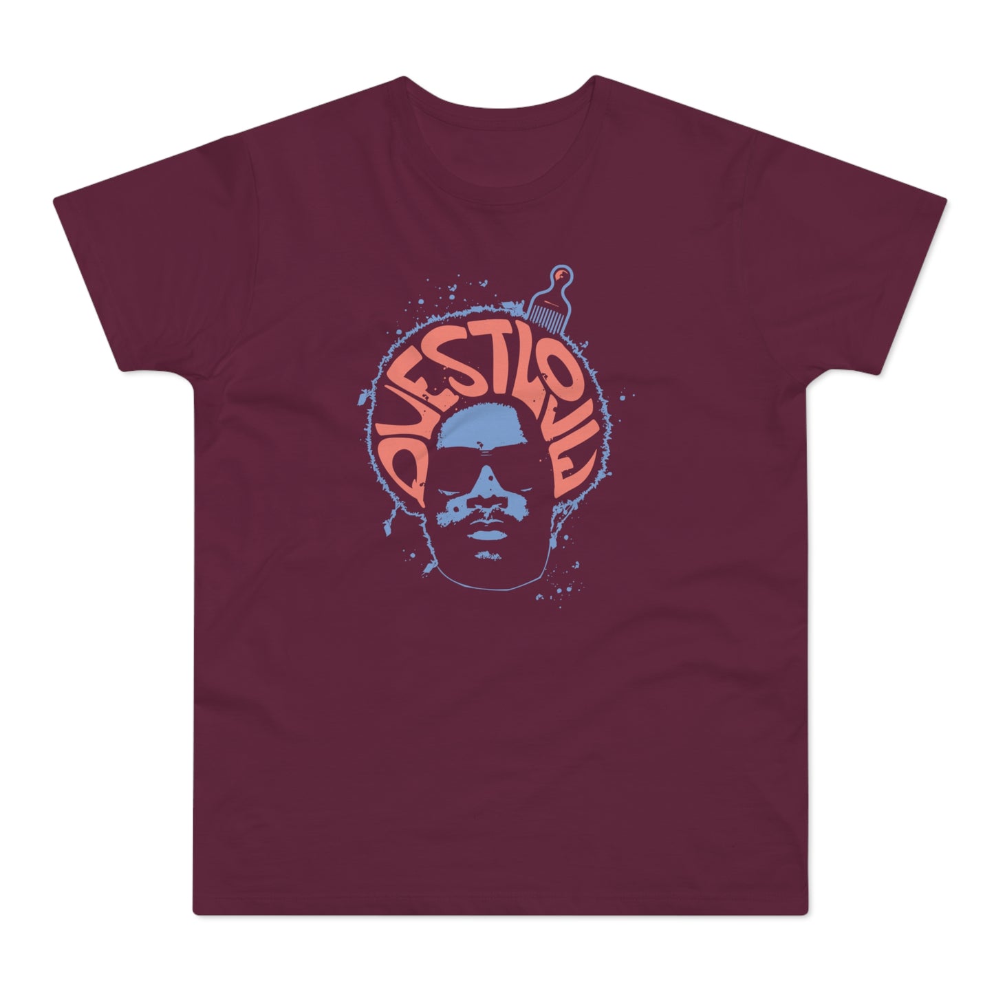Questlove Afro T Shirt (Standaard Gewicht)
