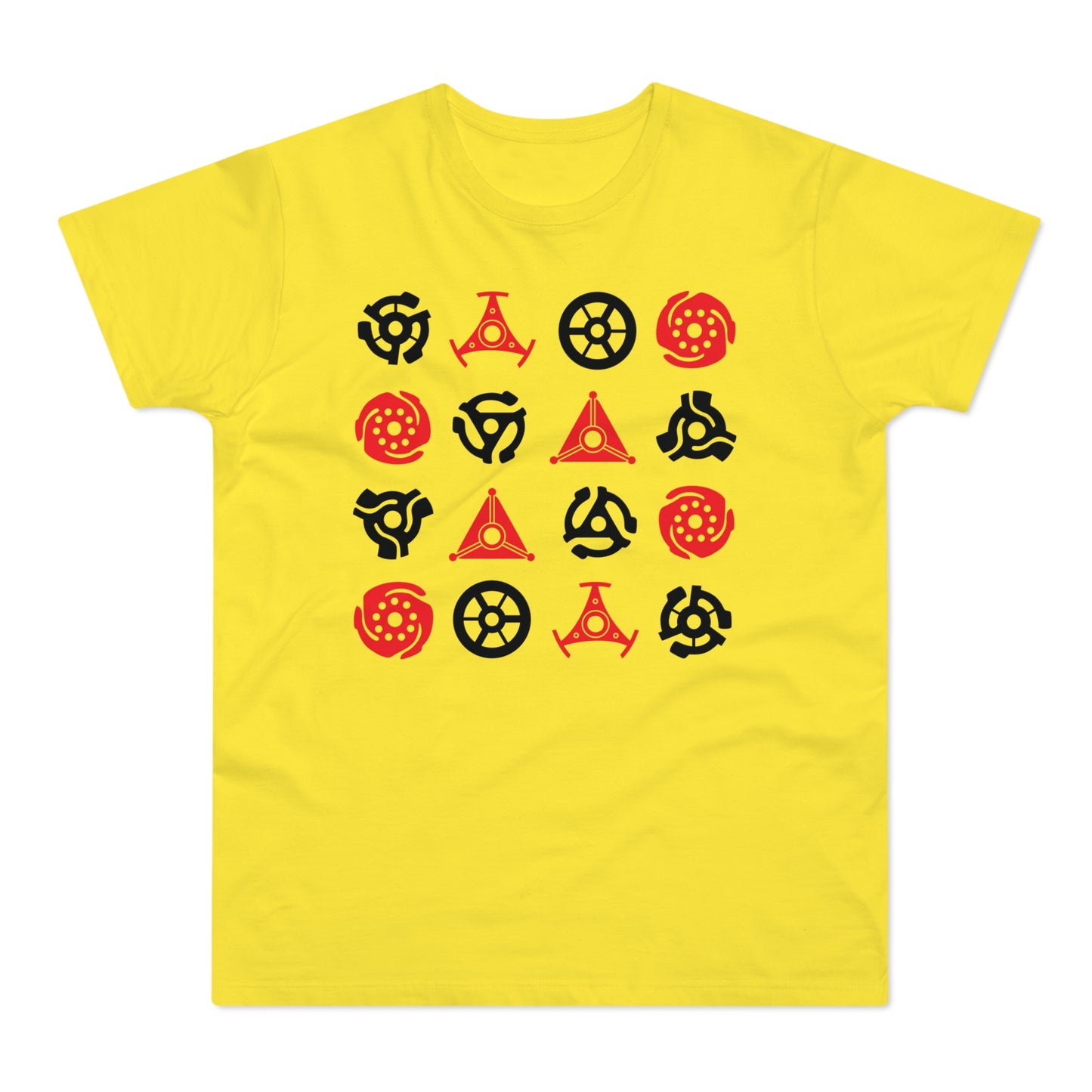 16 Record Adaptors T Shirt (Standaard Gewicht)