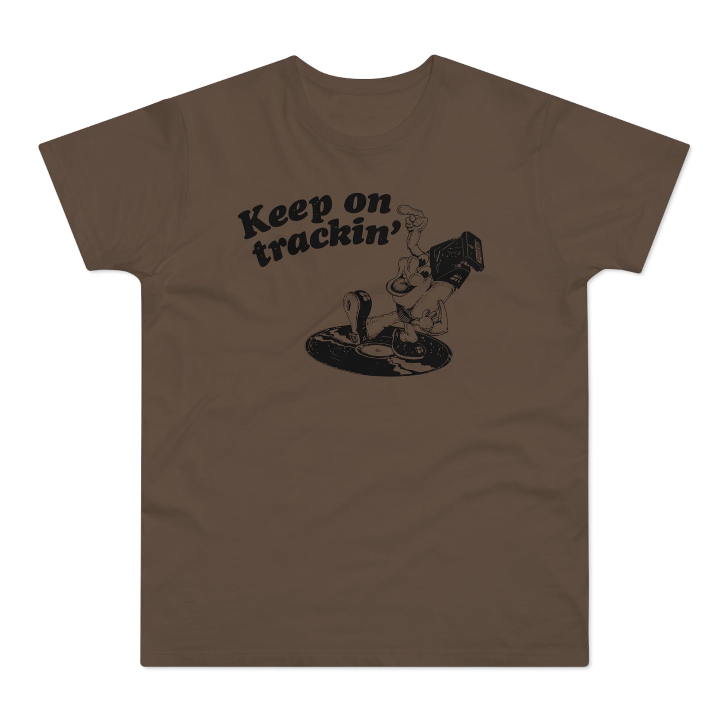 Keep On Tracking T Shirt (Standaard Gewicht)