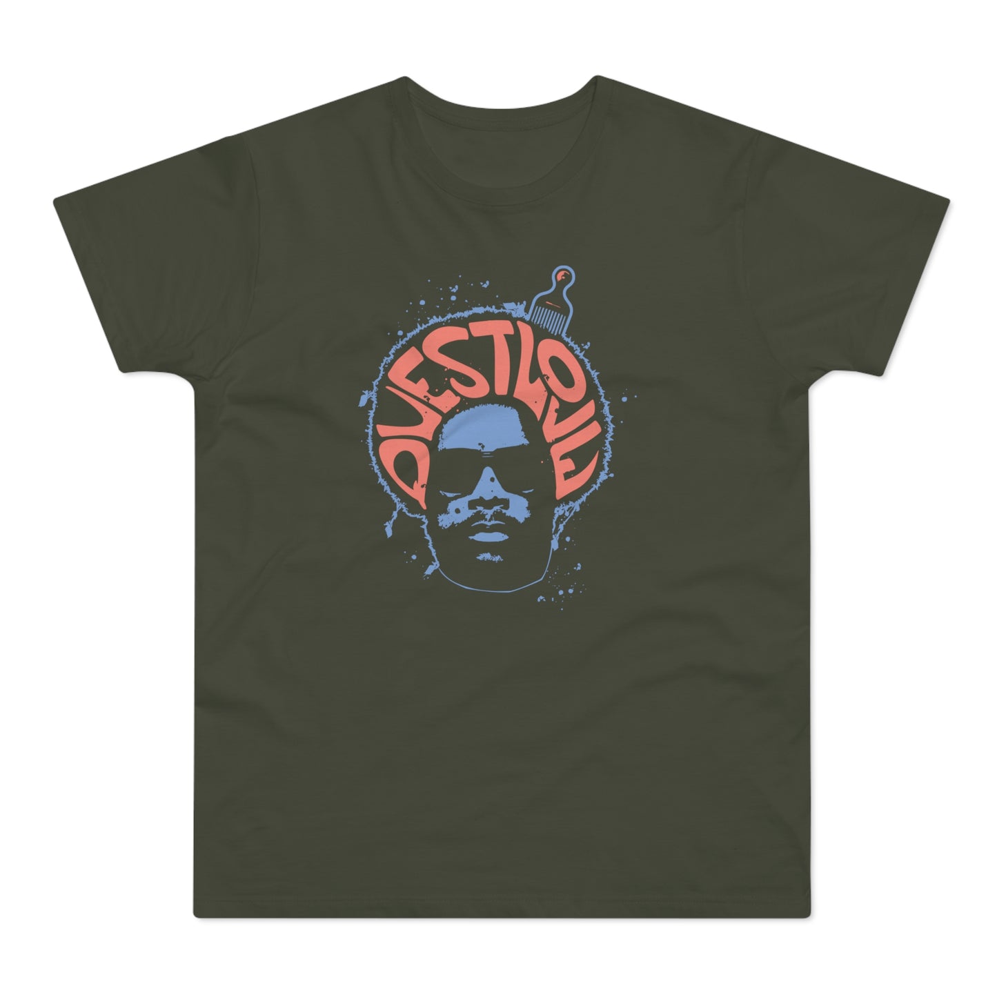Questlove Afro T Shirt (Standaard Gewicht)