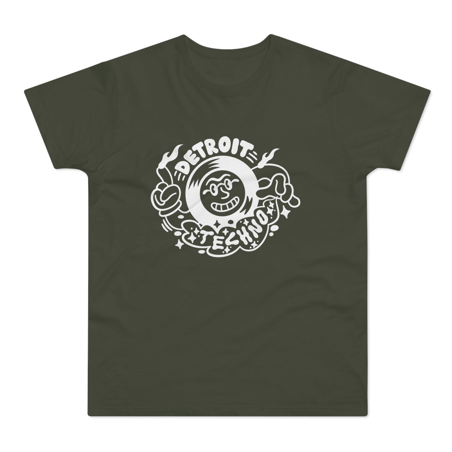 Detroit Techno 2 T Shirt (Standaard Gewicht)