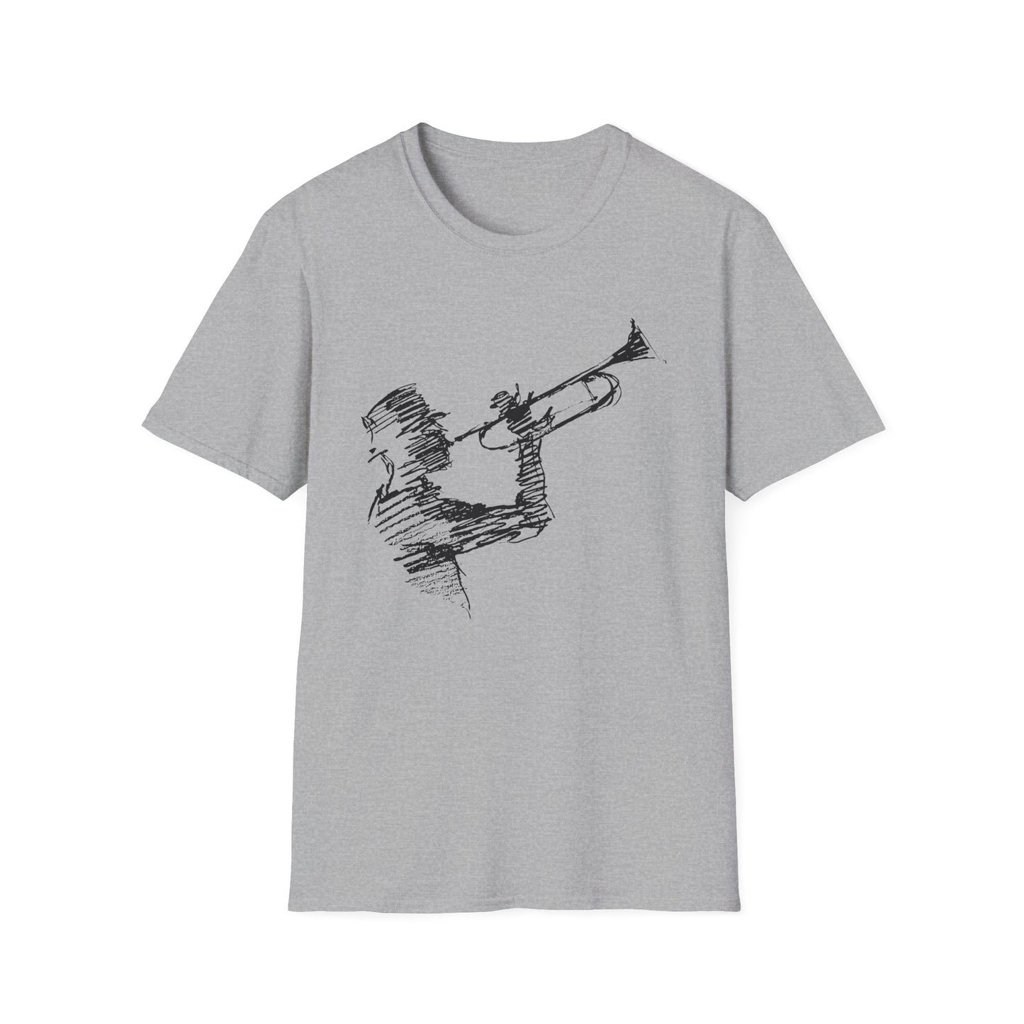 Jazz Trumpet Guy T Shirt (M) - BLACK FRIDAY - NOG SLECHTS 1 STUK – 50% KORTING