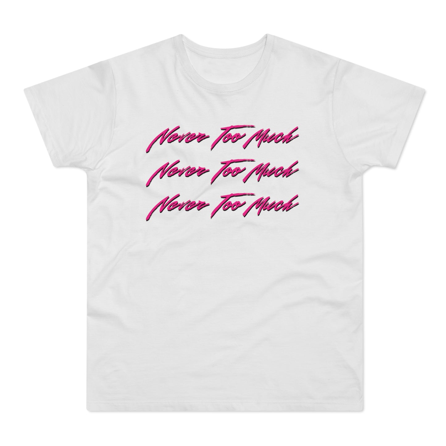 Never Too Much Luther Vandross T Shirt (Standaard Gewicht)