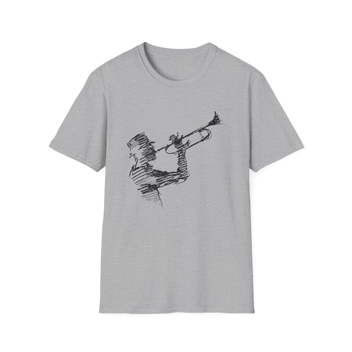 Jazz Trumpet Guy T Shirt (2XL) - BLACK FRIDAY - NOG SLECHTS 1 STUK – 50% KORTING