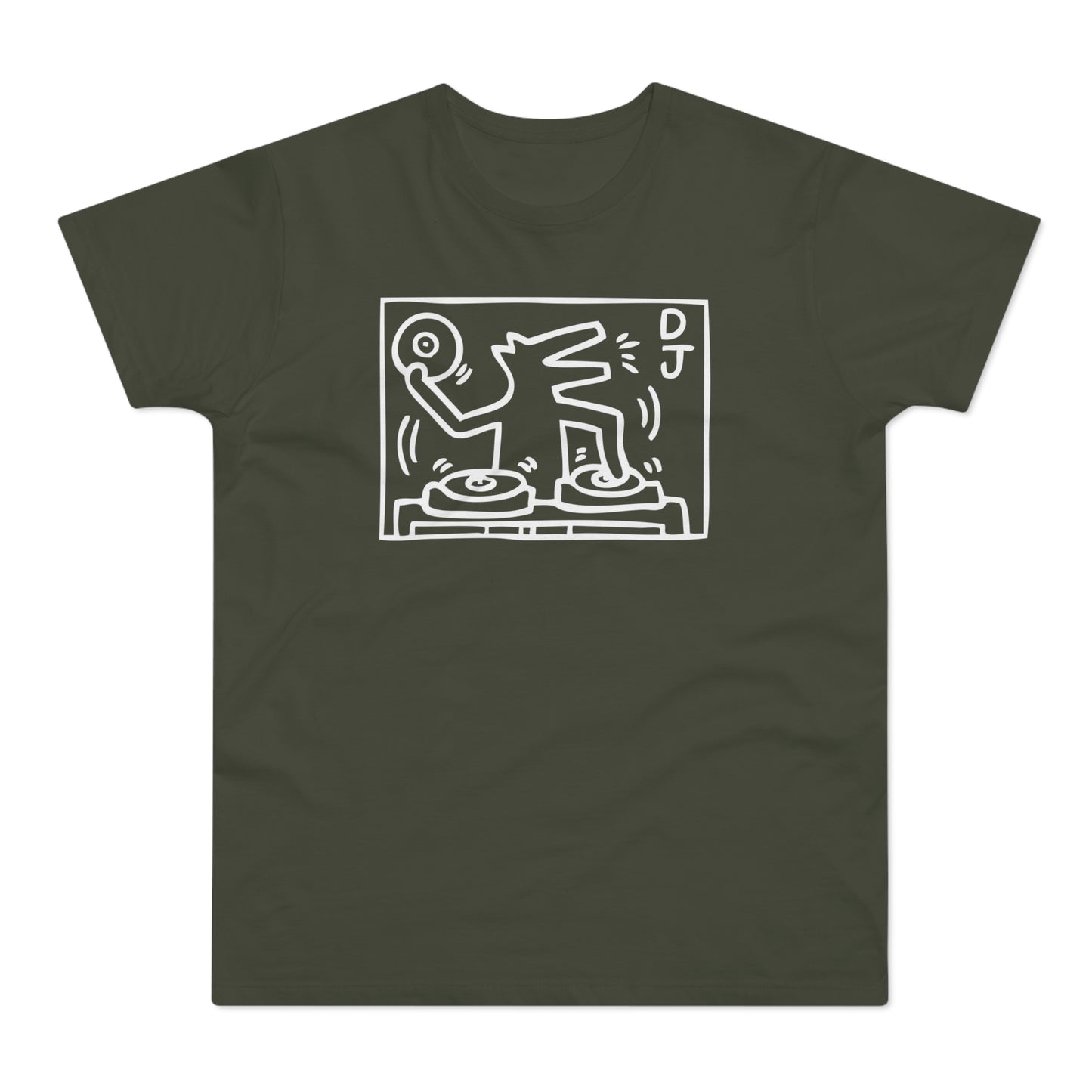 DJ Dog T Shirt (Standaard Gewicht)