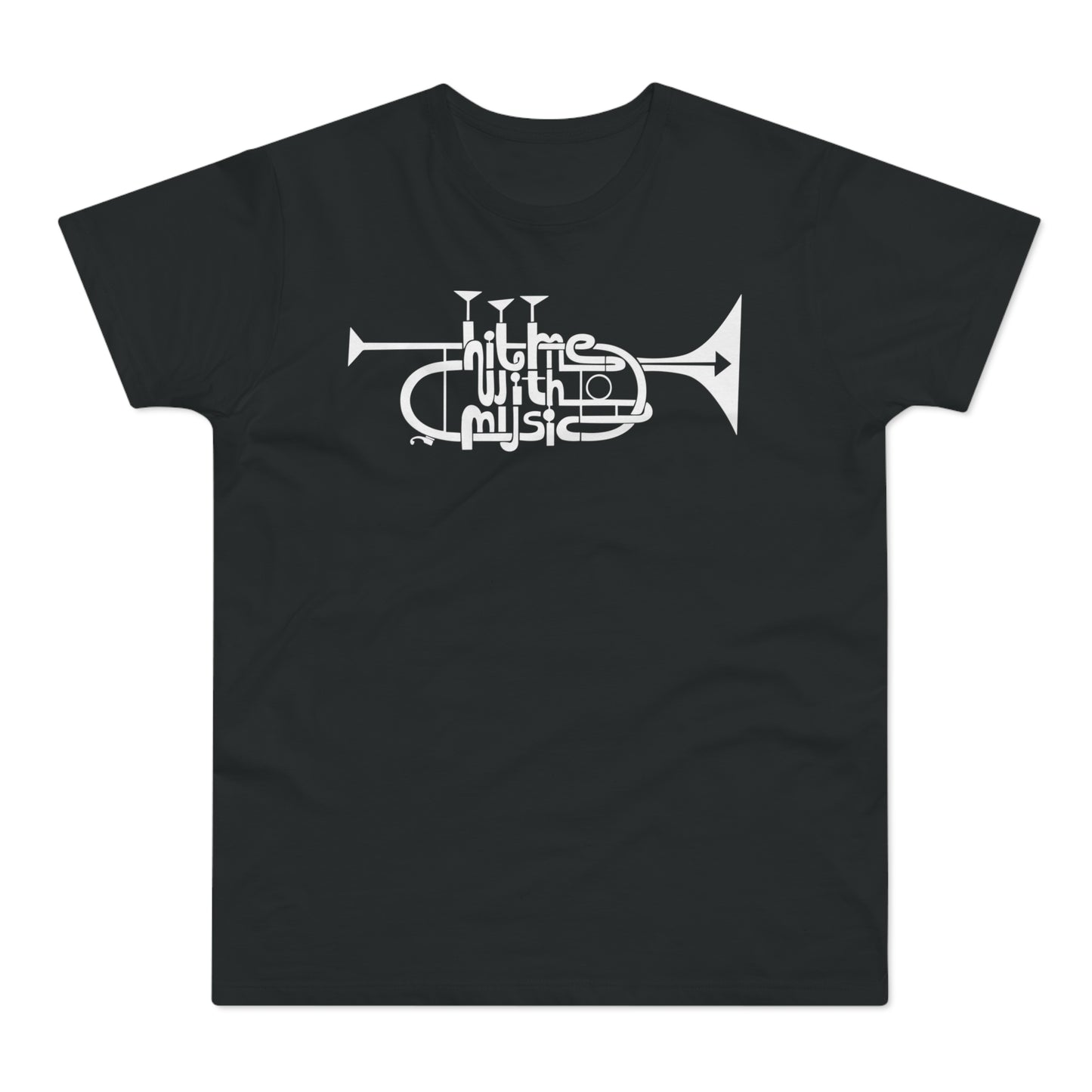 Hit Me With Music T Shirt (Standaard Gewicht)