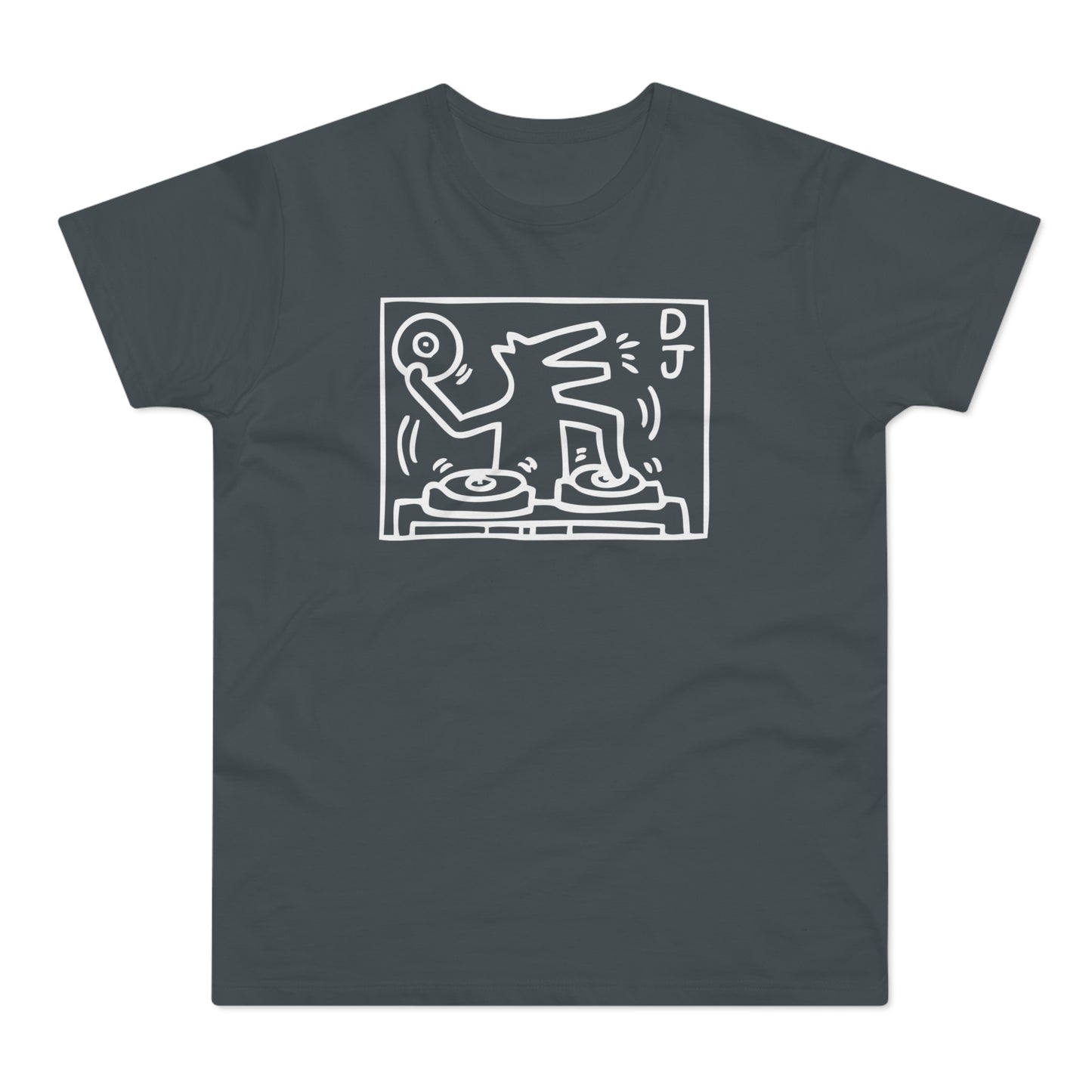 DJ Dog T Shirt (Standaard Gewicht)