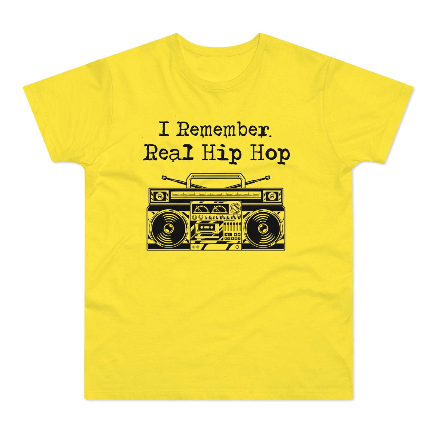 I Remember Real Hip Hop T Shirt (Standaard Gewicht)