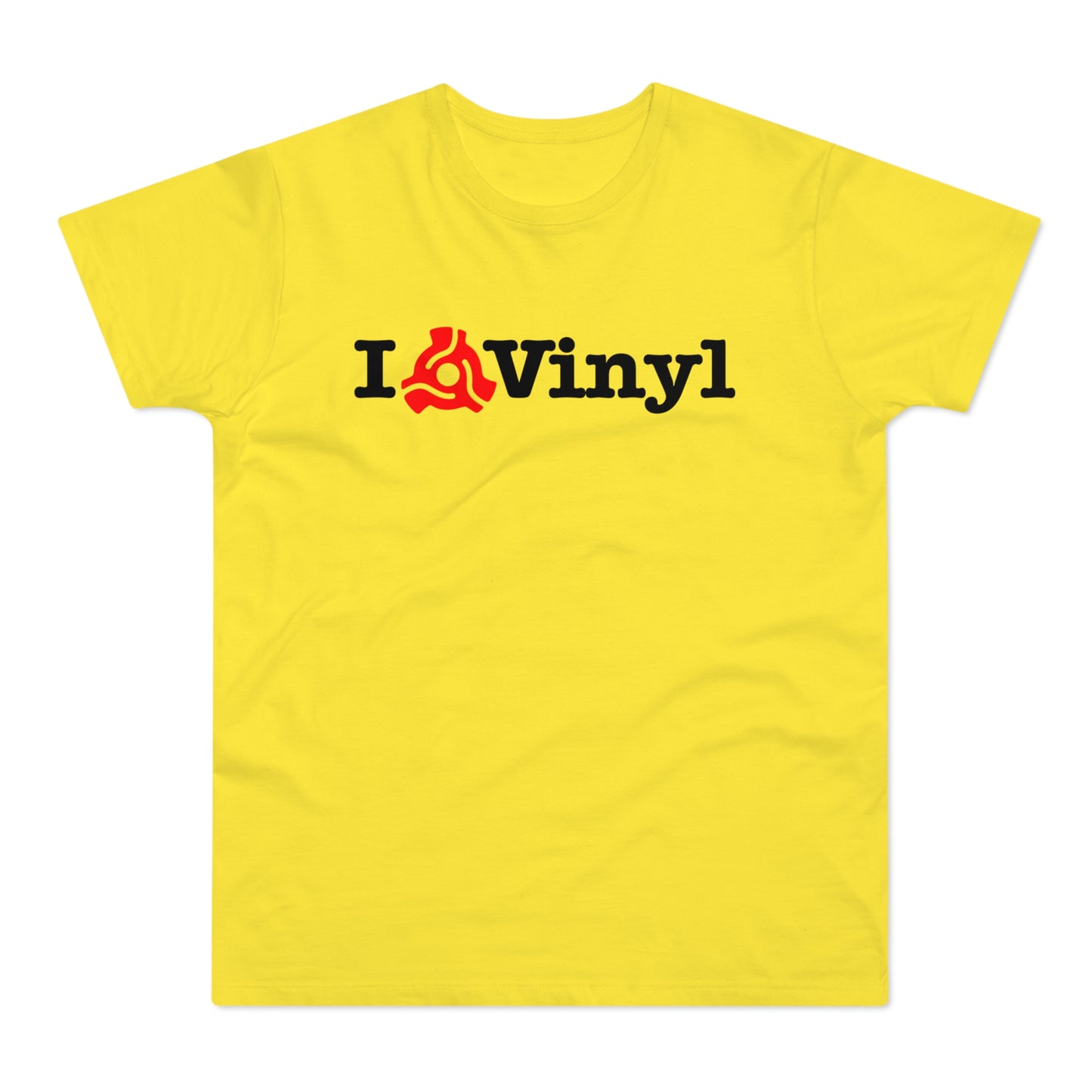 I Love Vinyl T Shirt (Standaard Gewicht)