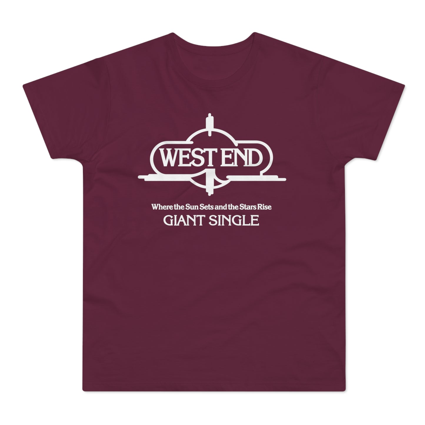 West End Records "Where The Sun Sets" T Shirt (Standaard Gewicht)