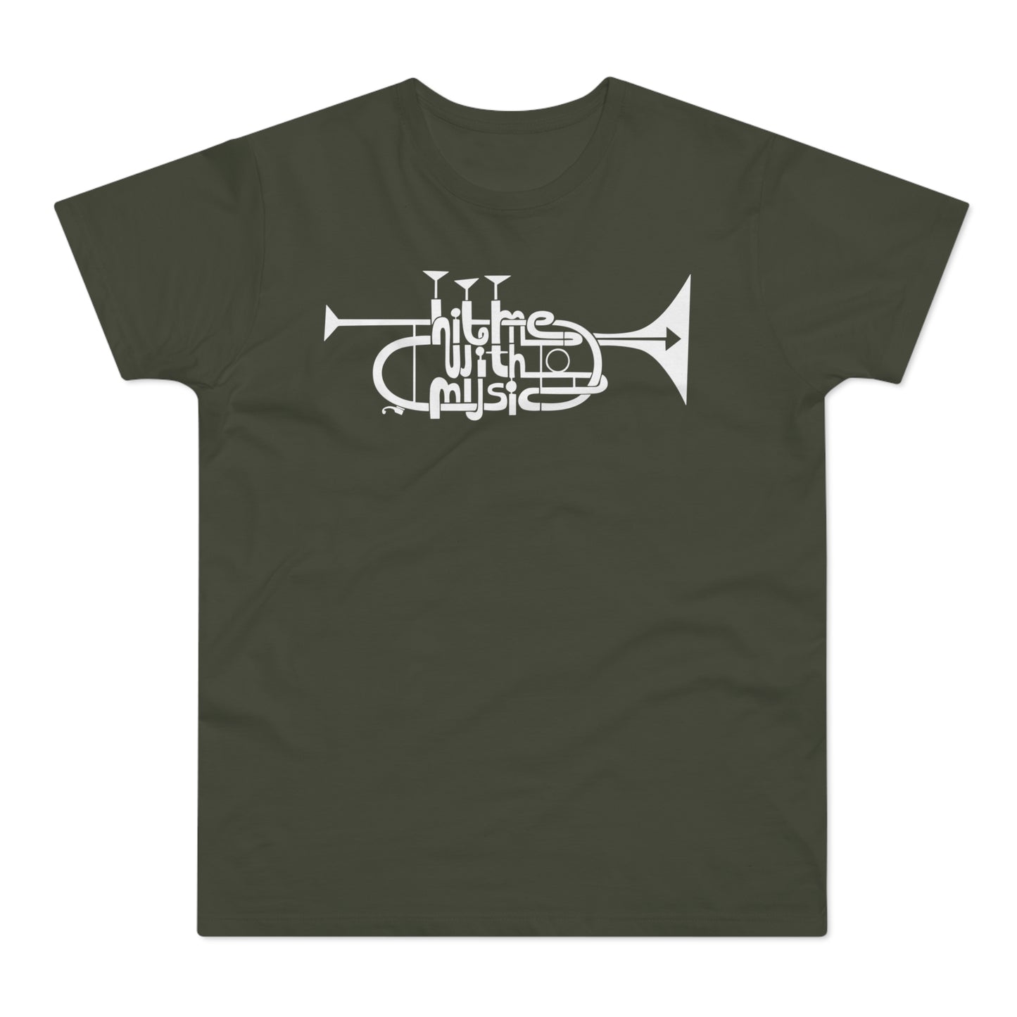 Hit Me With Music T Shirt (Standaard Gewicht)