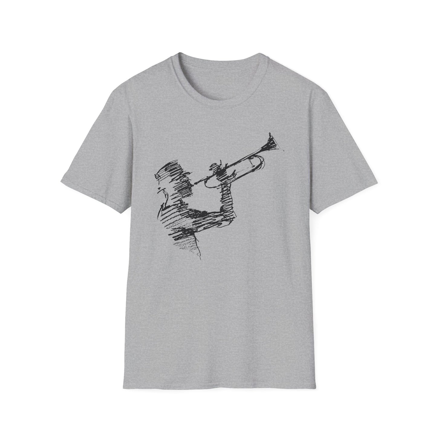 Jazz Trumpet Guy T Shirt (L) - BLACK FRIDAY - NOG SLECHTS 1 STUK – 50% KORTING