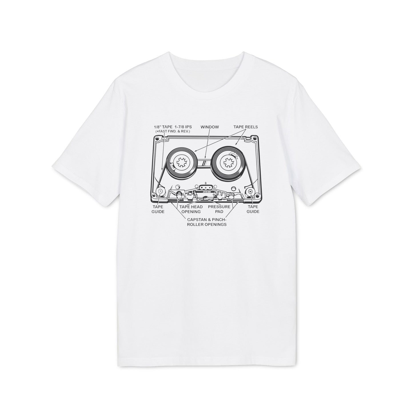 How It Works: Cassette Tape T Shirt (Premium Biologisch)