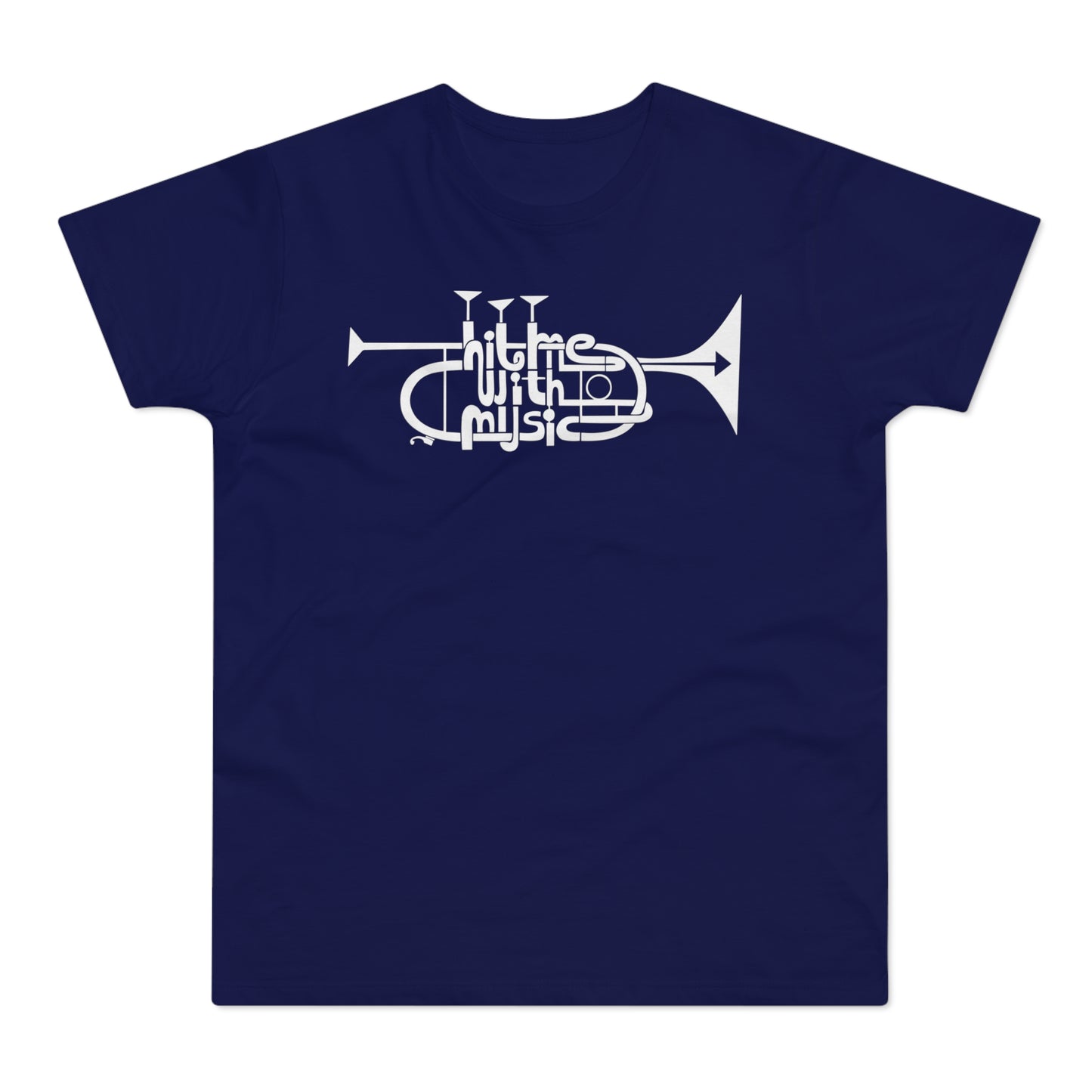 Hit Me With Music T Shirt (Standaard Gewicht)