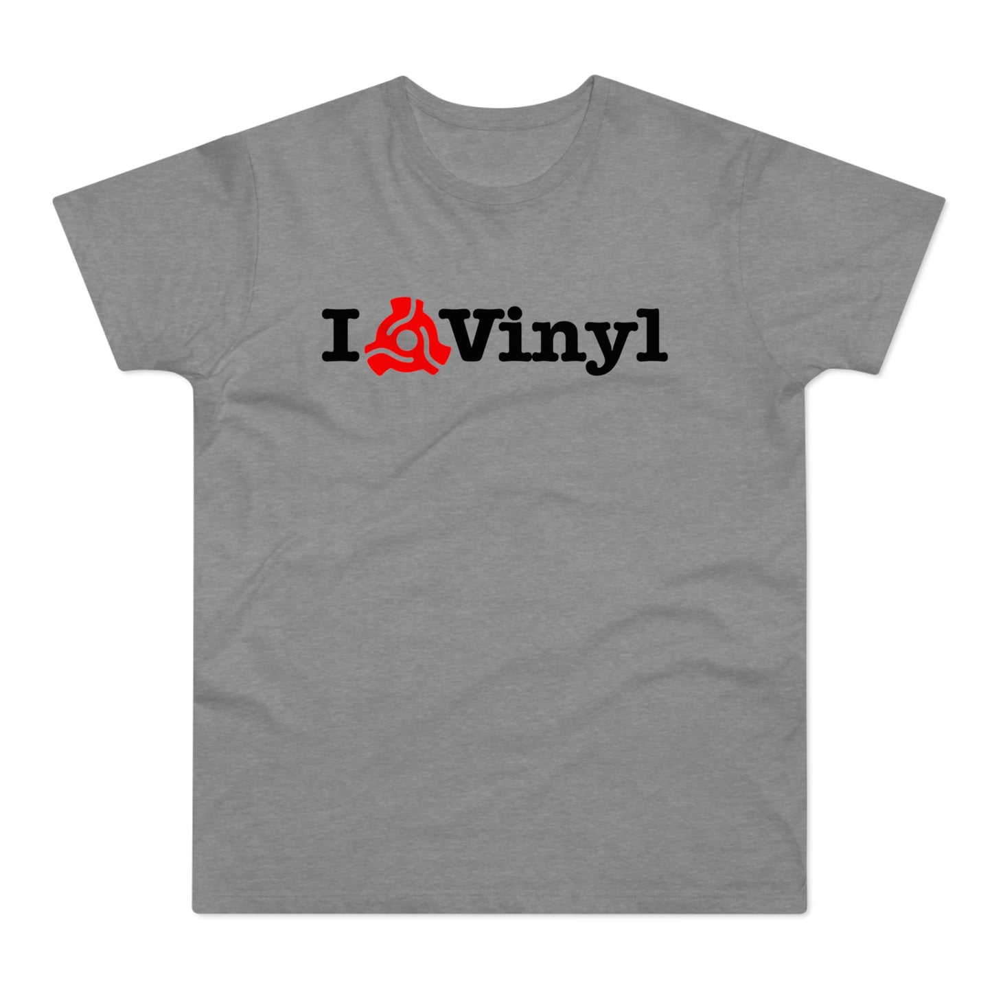 I Love Vinyl T Shirt (Standaard Gewicht)