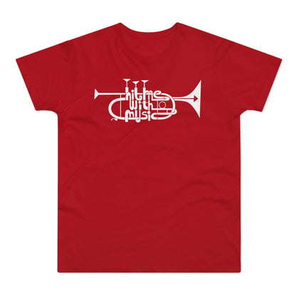 Hit Me With Music T Shirt (Standaard Gewicht)