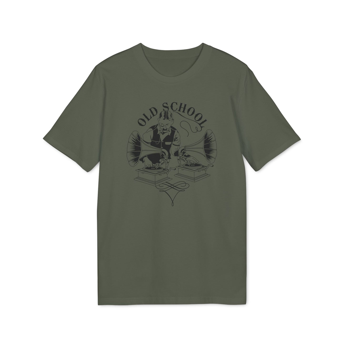 Old School DJ T Shirt (Premium Biologisch)