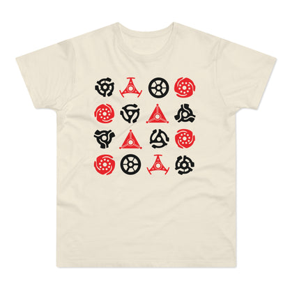 16 Record Adaptors T Shirt (Standaard Gewicht)
