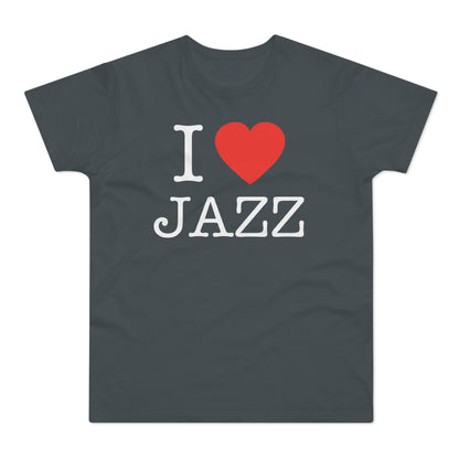 I Love Jazz T Shirt (Standaard Gewicht)