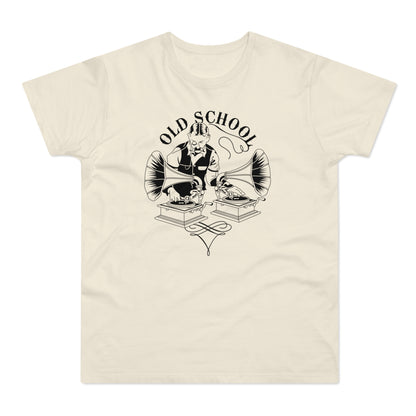 Old School DJ T Shirt (Standaard Gewicht)