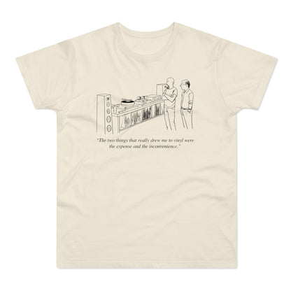 Vinyl Inconvenience T Shirt (Standaard Gewicht)