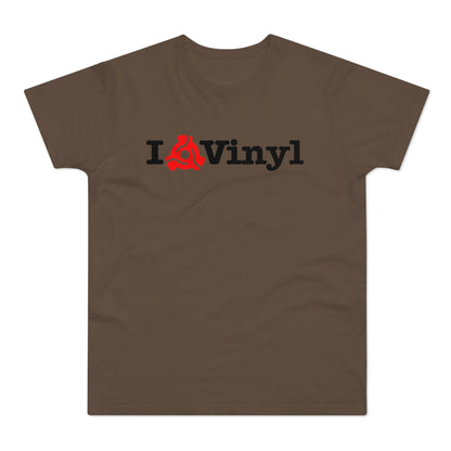 I Love Vinyl T Shirt (Standaard Gewicht)