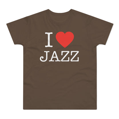 I Love Jazz T Shirt (Standaard Gewicht)