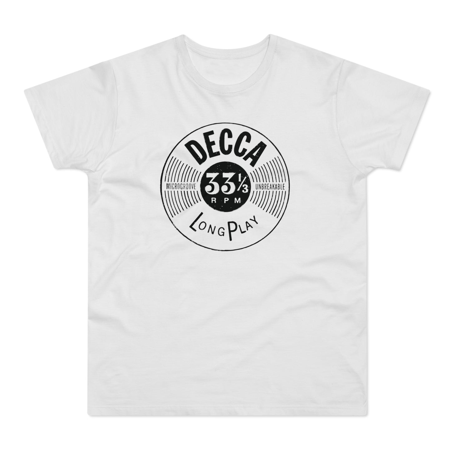 Decca Records Long Play T Shirt (Standaard Gewicht)