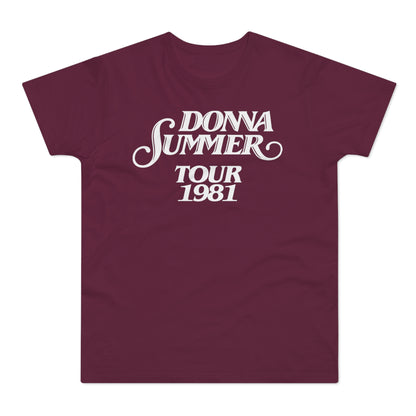 Donna Summer Tour 1981 T Shirt (Standaard Gewicht)
